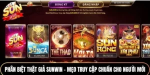 Nhận biết Sunwin thật giả thông qua nền tảng website